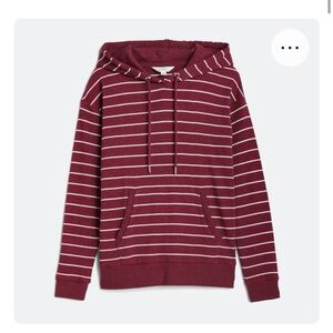 Market & Spruce Thermal Striped Hoodie